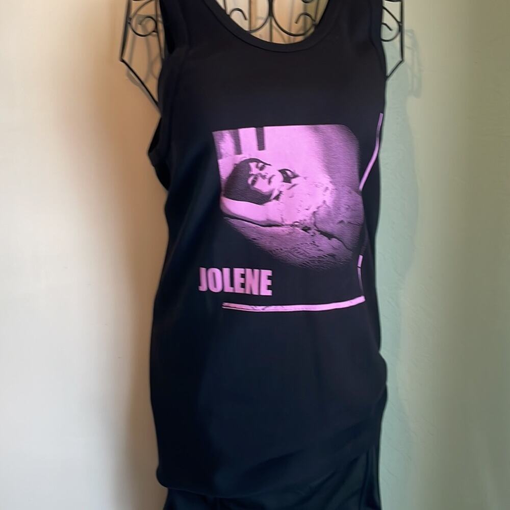 Jolene print Tank Top purple black - Picture 2 of 9